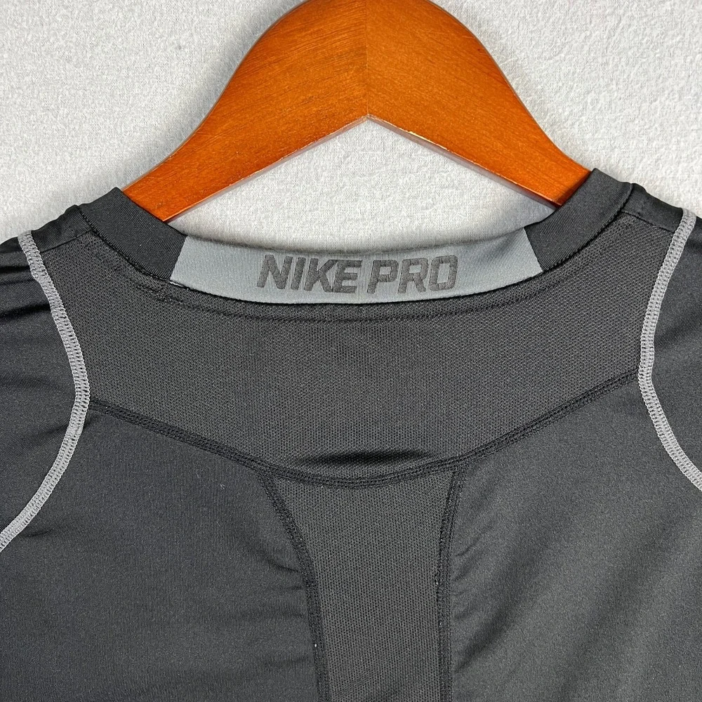 Nike Pro Shirt Mens Large Cool Fitted Long Sleeve Running Training Stretch Vent